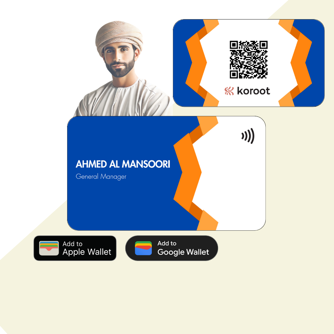 Koroot digital NFC business card hero image