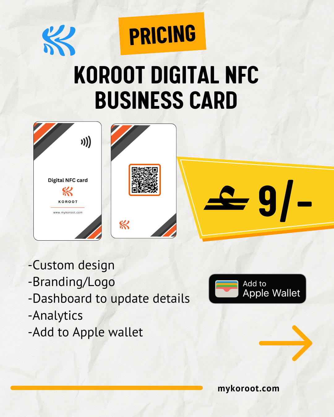 Koroot Digital NFC Business Card
